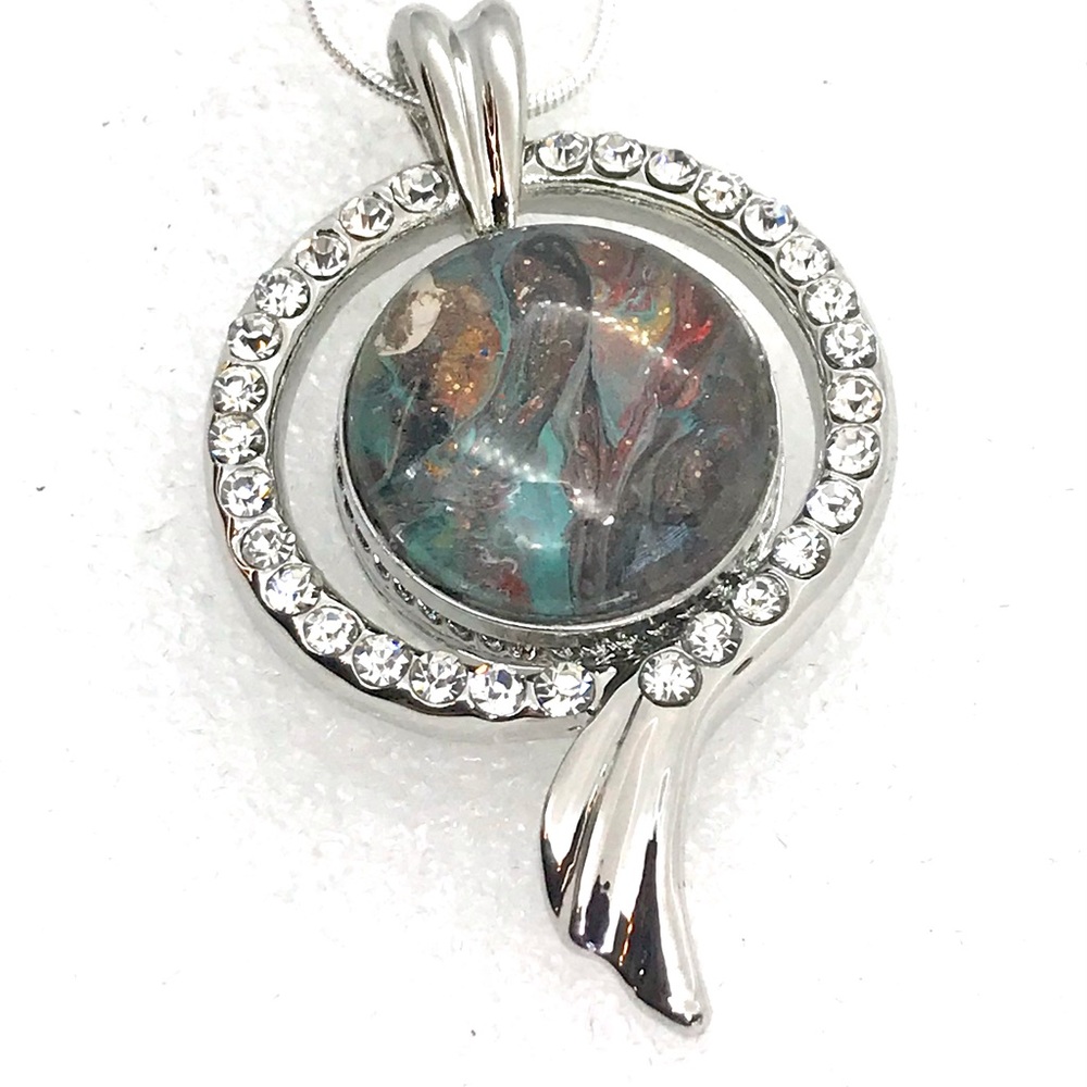 Necklace with handmade 20mm snap SN20
